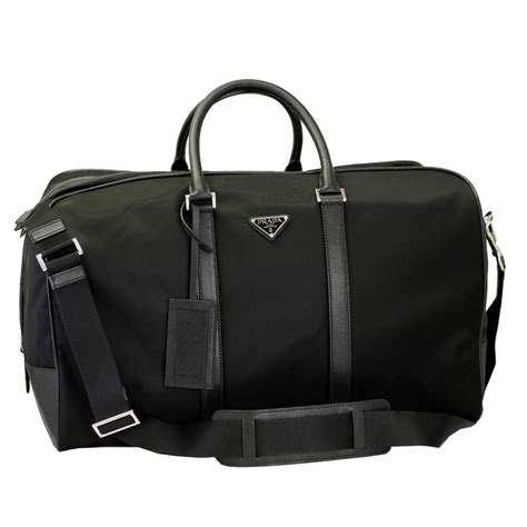 nylon travel bag prada 2vc007_064_f0002_v_ooo|Black Nylon and Saffiano Leather Duffle Bag .